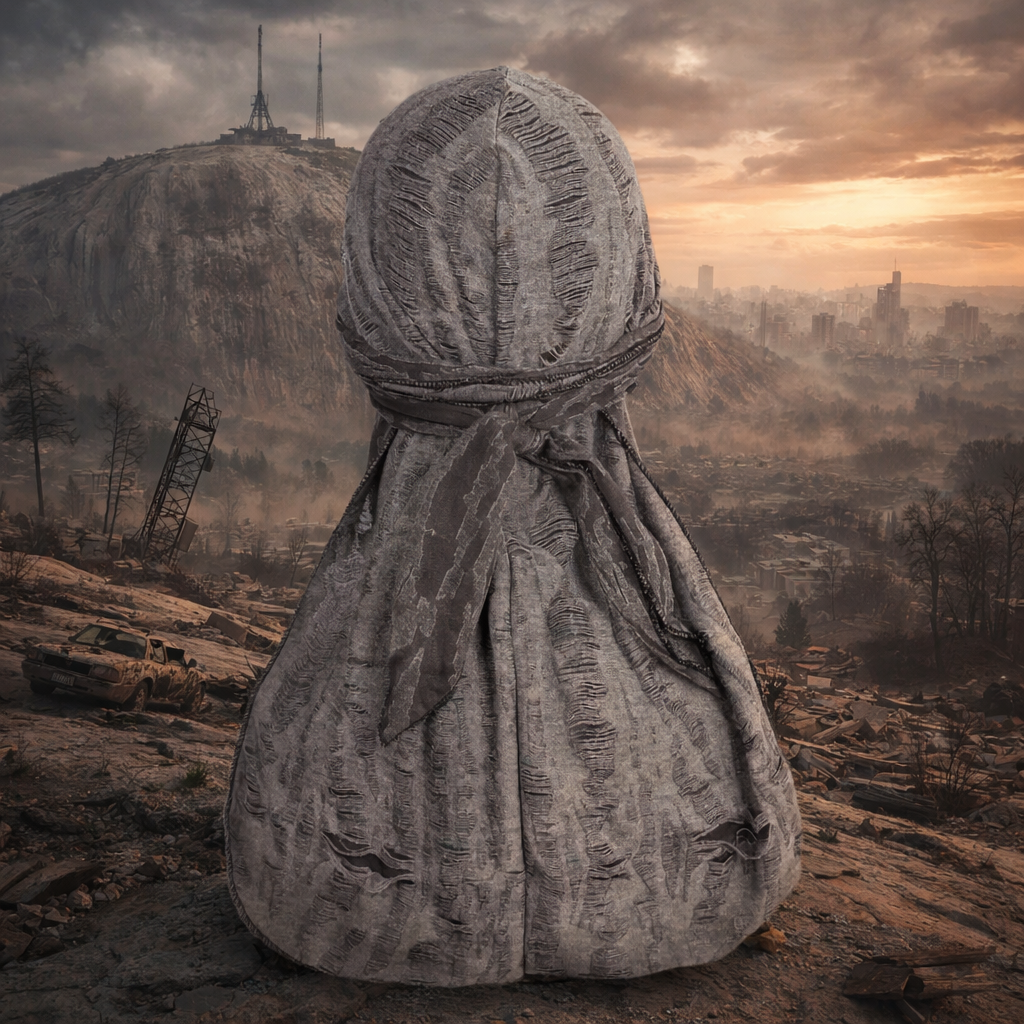 Stone Gray Tattered Durag